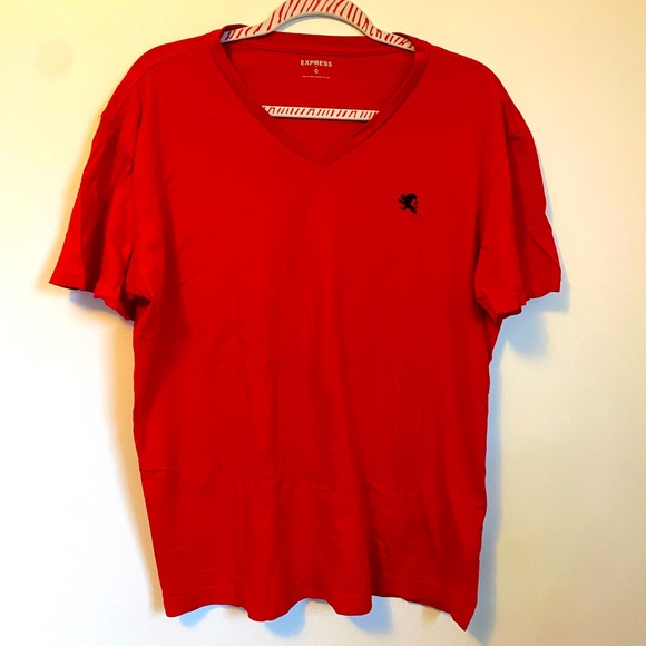 Express Men’s Red Short Sleeve T-Shirt - Picture 1 of 4